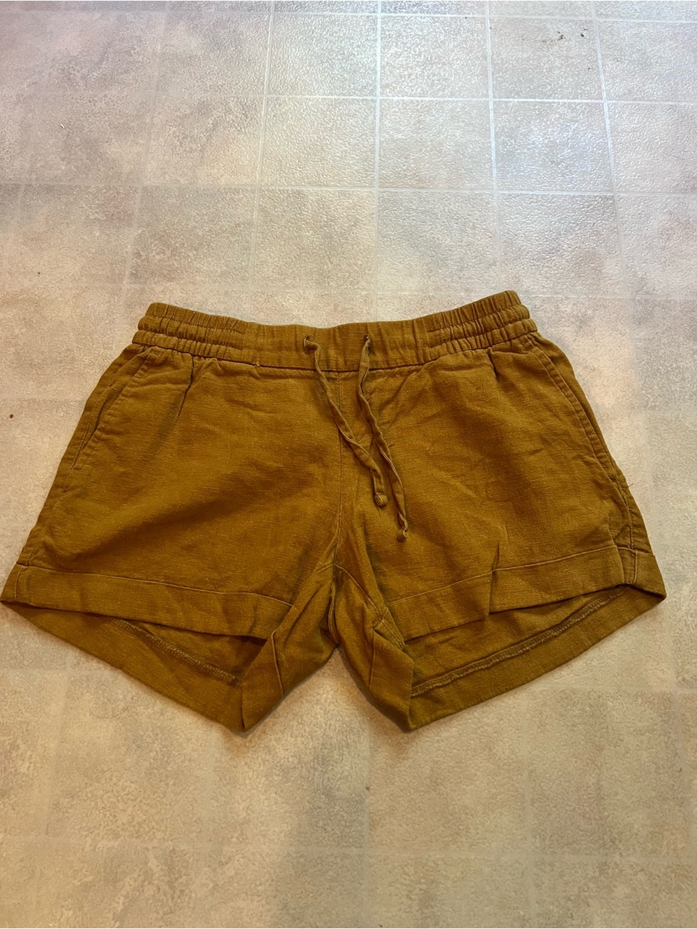 Old Navy women’s Drawstring Shorts in Mustard